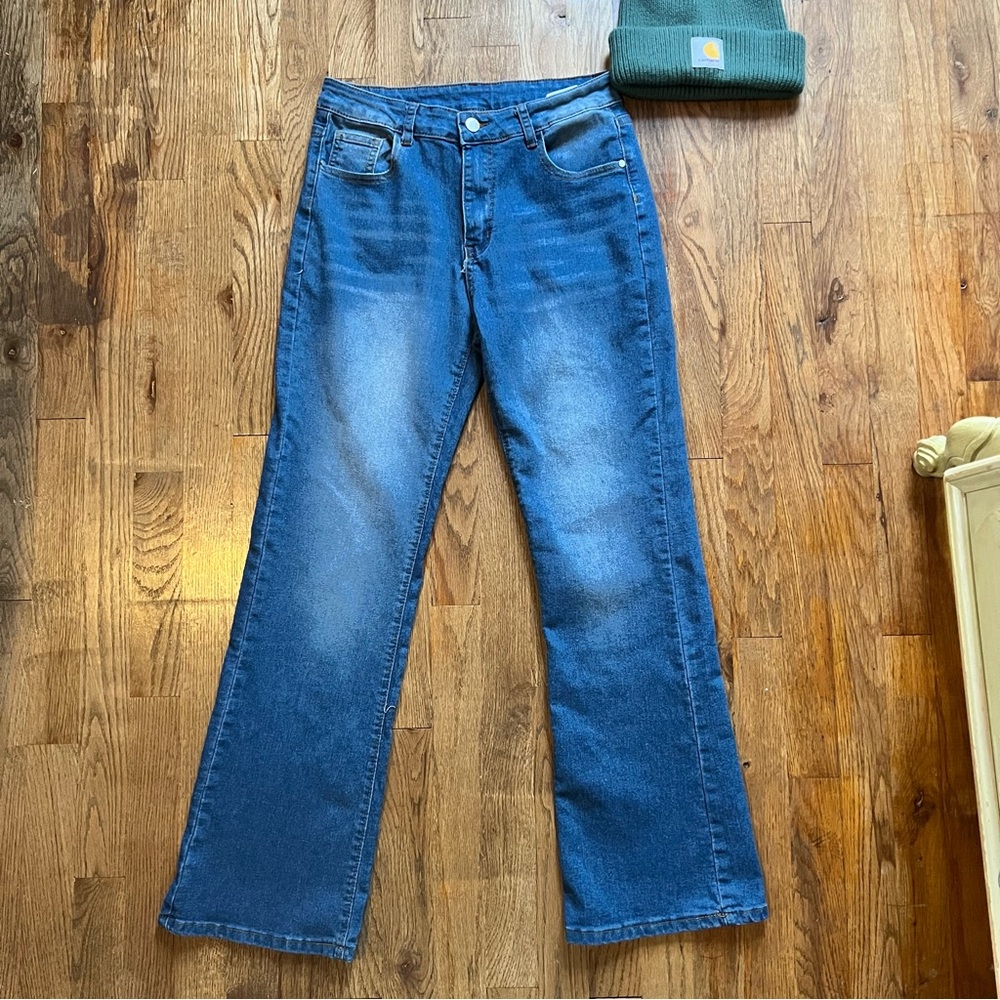 Nova Blue Denim Jeans Womens Medium About 27 Inch Inseam